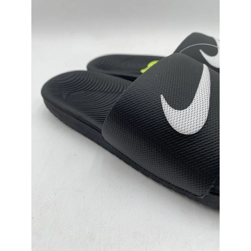 NIKE KAWA SLIDE Kids' NEW Slides Black/White Multiple Sizes